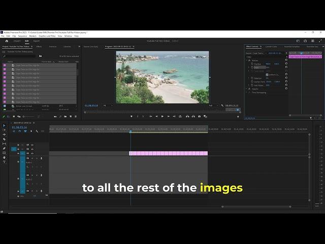 How to Resize Multiple Images in Premier Pro 