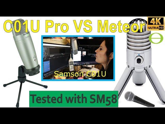 Samson Meteor Mic vs C01U Pro voice over tests - compared with Shure SM58