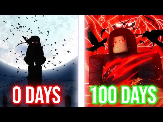 I Spent 100 Days as Itachi Uchiha in Shindo Life.. - Roblox