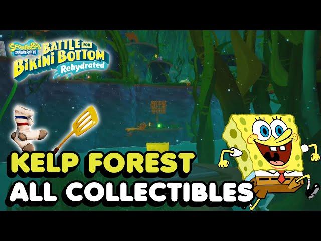 Kelp Forest - All Collectibles In Spongebob Squarepants: Battle For Bikini Bottom Rehydrated [PS4]