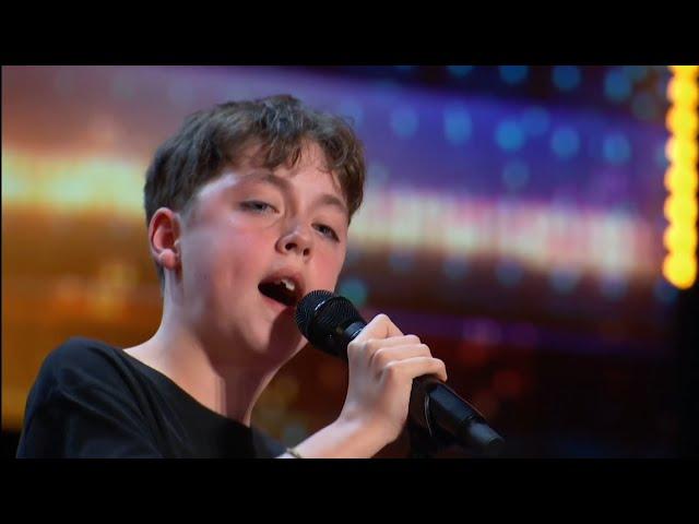 This Kid is So Talented: Alfie Andrews sings Lady Gaga's "Hold My Hand" | Auditions | AGT 2023