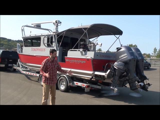 Wooldridge Boats | 29' SS Offshore Pilothouse w/ twin 200hp Yamaha's