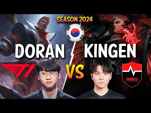 T1 Doran vs NS Kingen - Doran JAYCE vs Kingen SWAIN Top - Patch 14.23 KR Ranked | lolrec