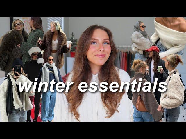 WINTER WARDROBE ESSENTIALS! your guide to the perfect WINTER wardrobe 2024 (must haves & inspo)