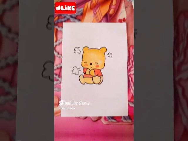 cute Angry pooh  drawing #art #drawing#trending