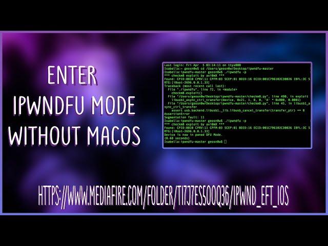 Enter IPwndfu Mode Without MacOS | IPwndfu In Windows