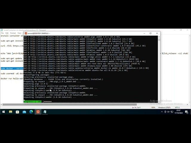 how to install container on ubuntu wsl in windows 10