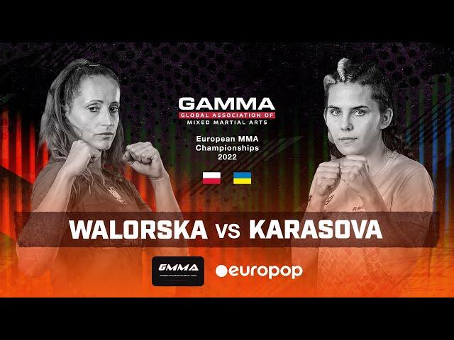 Finals MMA -65.8kg Joanna Walorska v Oleksandra Karasova GAMMA European Championships 2022