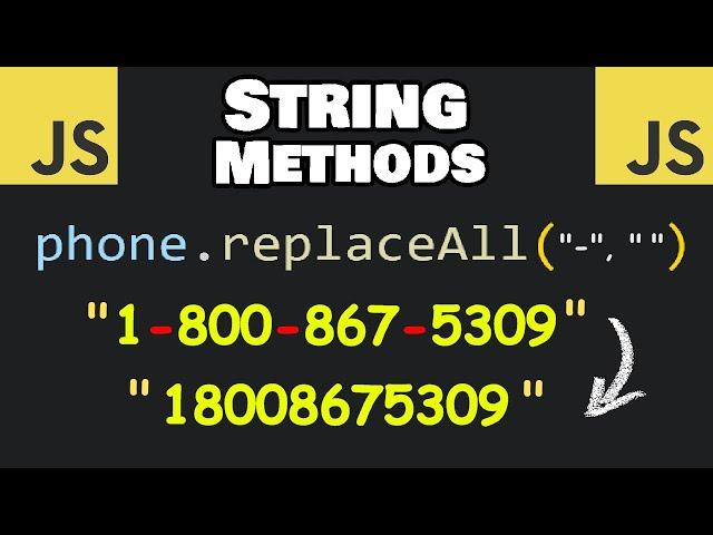 Useful JavaScript STRING METHODS 