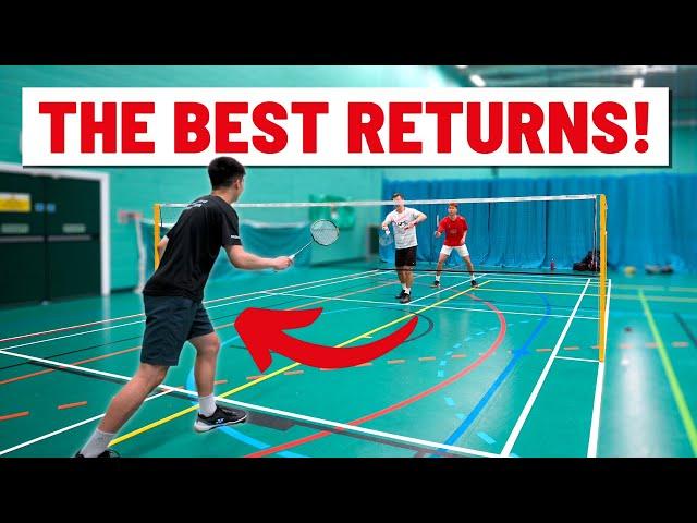 The 5 Best RETURNS OF SERVE To Play In Men’s Doubles - Badminton Strategy