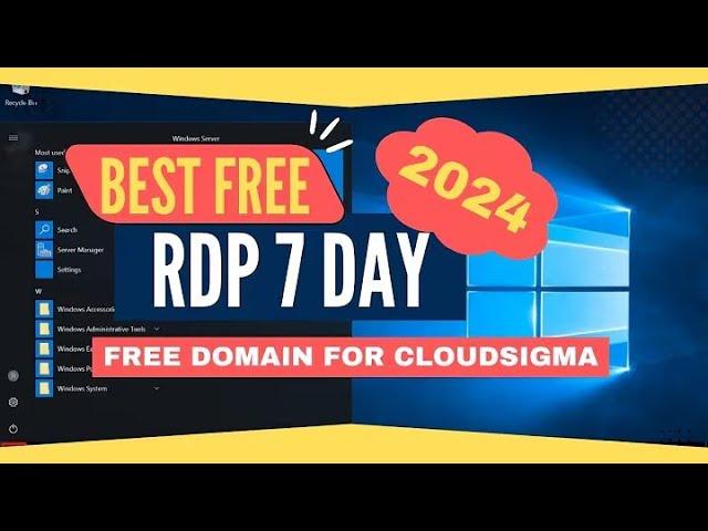 HOW TO CREATE FREE RDP 7 DAY 2024 | FREE FAKEMAIL CLOUDSIGMA | #freerdp #free