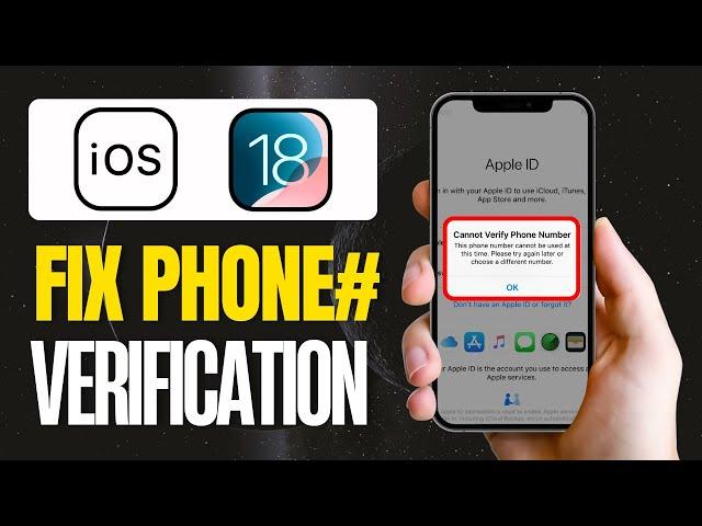 Fix Cannot Verify Phone Number | This Phone Number Cannot Be Used at This Time Apple ID | 2024