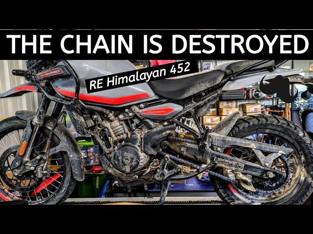 RE Himalayan 452 - Chain Toast at 14,300 Miles - Wahoo!