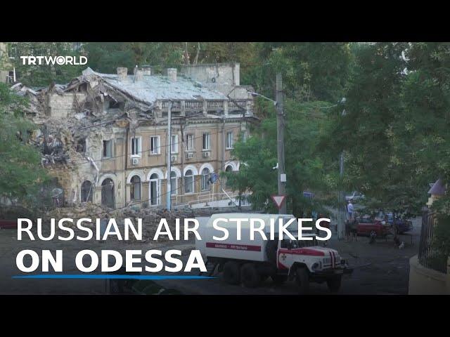 Russia pummels Ukraine's Odessa