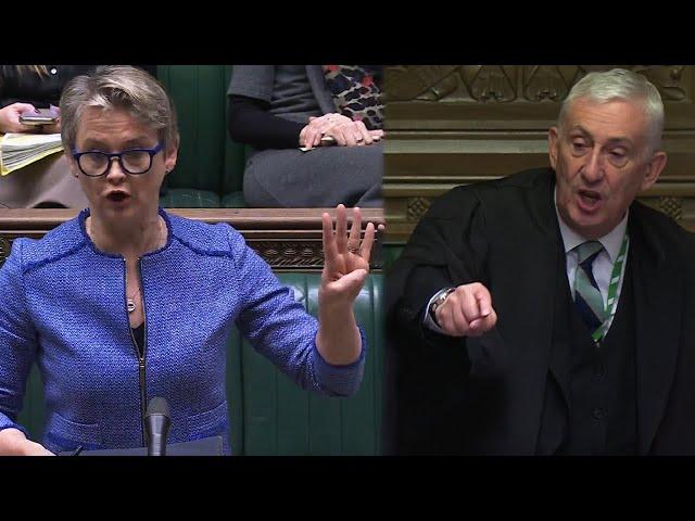 Speaker BOLLOCKS the Home Sec for unruly behaviour: ‘IT’S NOT FAIR!’