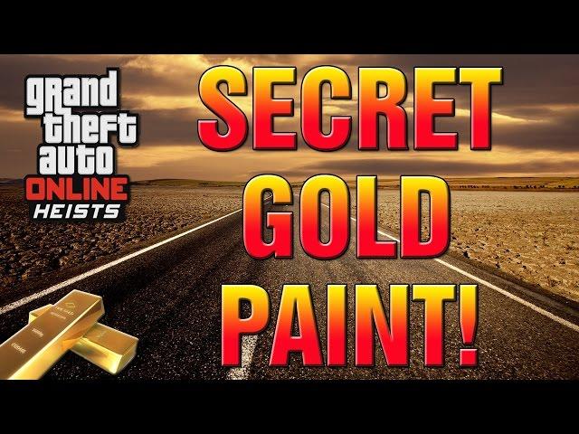 GTA 5 Online - How To Get Secret GOLD Paint Job! GOLD KURUMA GAMEPLAY! (GTA 5 Secrets)