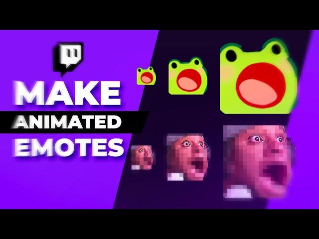 How to make a Twitch Animated emote like Frog Pop