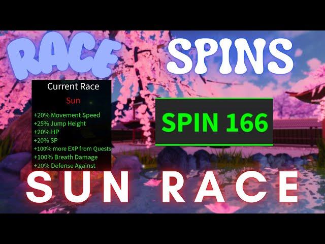 How to Get Sun race Fast With Infinite race spins (100+ In a Day) | Demon blade