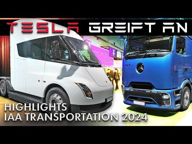 IAA 2024 Messerundgang mit dem Elektrotrucker + Sitzprobe Tesla Semi