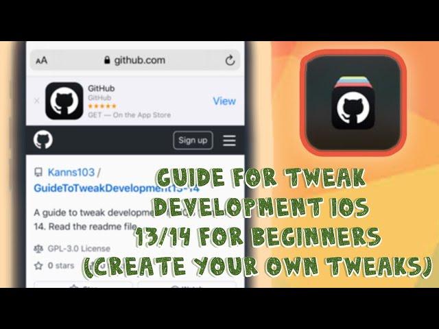 Guide For Tweak Development iOS 13/14 For Beginners (Create Your Own Tweaks)