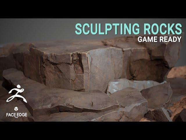 Sculpting rocks in zbrush for Beginners [timelapse]