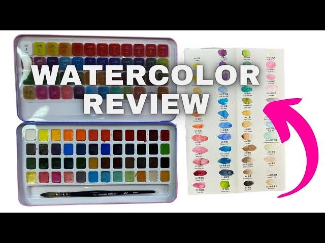  My honest opinions about the MeiLiang 48 Watercolor Set!