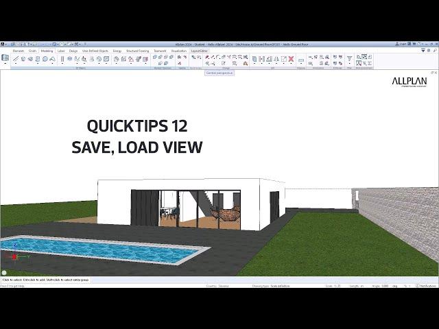 Quicktip 12: Save & Load Image Views in Allplan