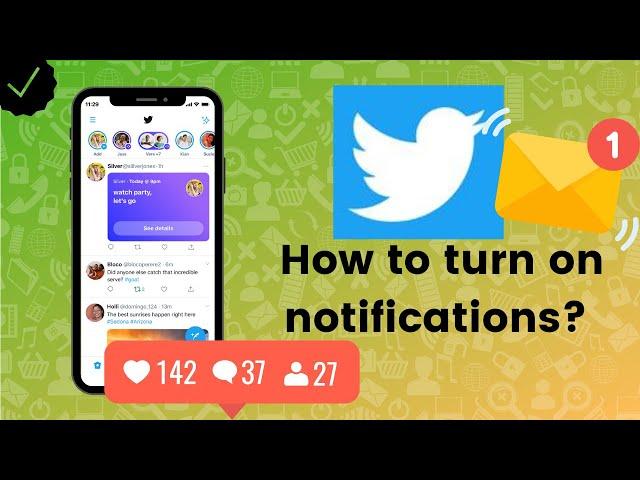 How to turn on notifications on Twitter?