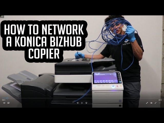 #konica #copier #network The EASIEST way to network a Konica Bizhub copier