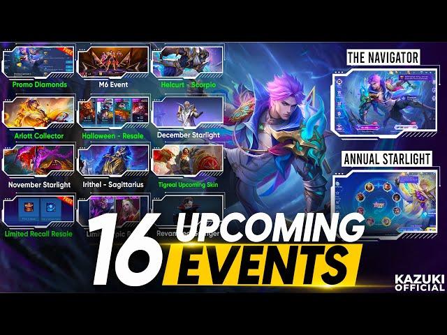 ALL 16 UPCOMING EVENTS AND SKINS RELEASE DATES | PROMO DIAMONDS | NOLAN 11.11 | M6 EVENT