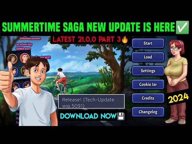 GOOD NEWS SUMMERTIME TECH UPDATE PART 3 RELEASED | SUMMERTIME SAGA NEW UPDATE APK DOWNLOAD & PLAY