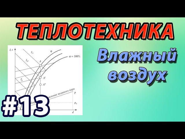 13. ОСНОВЫ ТЕПЛОТЕХНИКИ. Влажный воздух. Точка росы. Гигрометр. I-d Диаграмма Рамзина. Решение задач