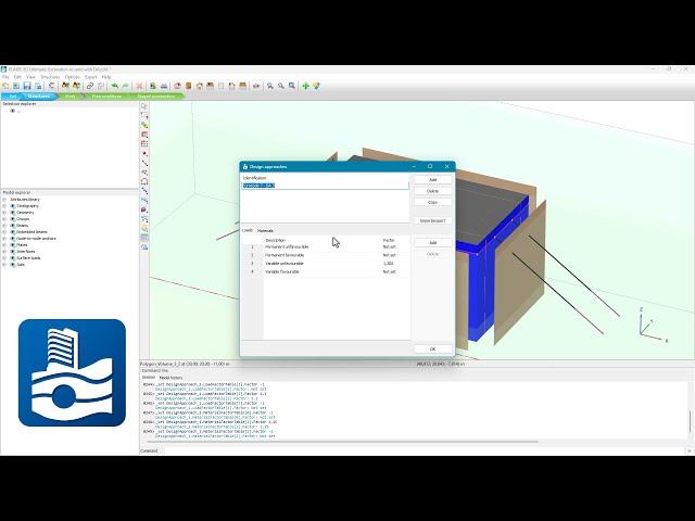 Design according to national codes with PLAXIS 3D
