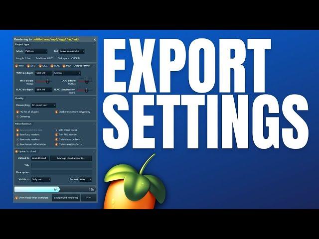 FL Studio best export settings