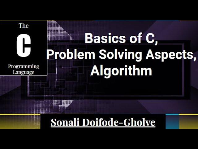 Problem Solving Aspects, Algorithm |BCS/ BCA/Engineering/SETNET/GATE/PET Comp.Sci Part 1