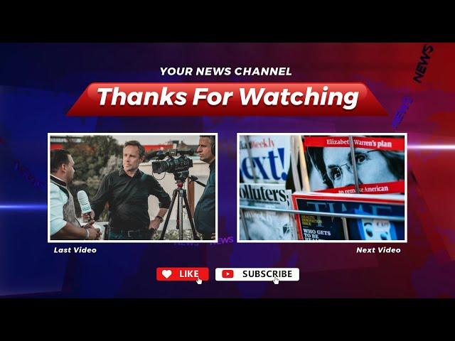 Free Breaking News Youtube Intro Outro Video Template (Customizable) - FlexClip