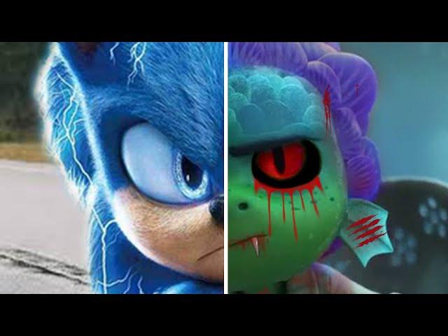 Sonic vs LUCA EXE Sea Monsters Sonic The Hedgehog Movie Choose Your Favorite Design Both Characters