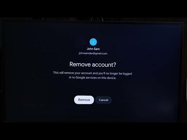 How to Delete Google TV User Account or Profile on Google TV Android TV OS 14 Quickly and Easily