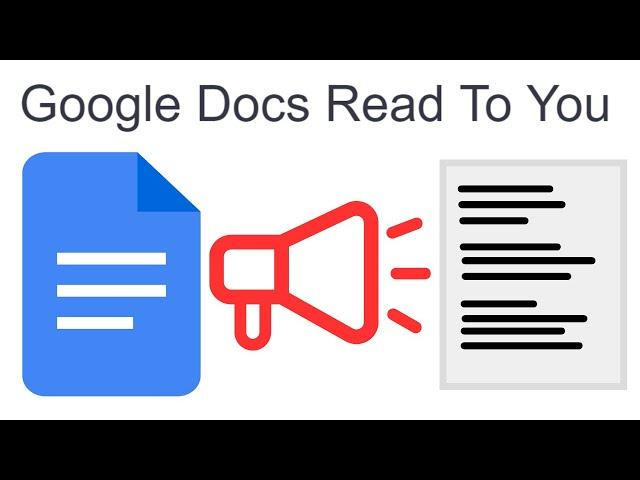 How To Make Google Docs Read To You