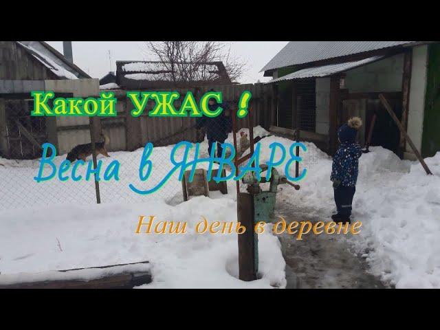 Зимой у нас в деревне. Какой УЖАС !!! Погода в январе