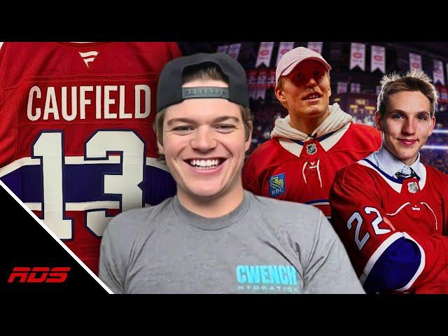 Cole Caufield sur son nouveau numéro et l'arrivée de Laine et Hutson!