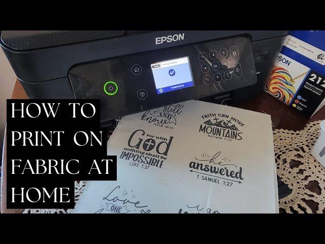 How to Print on Fabric at Home | Easy DIY Tutorial with Epson XP-4105, Freezer Paper & Muslin