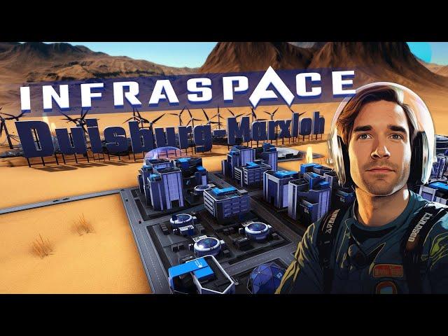 InfraSpace Angespielt  Factorio / City Builder Mix aus Deutschland  PC 4k Gameplay