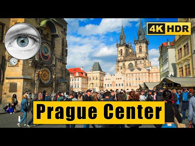 Prague Walking Tour - Wenceslas Square, Old Town Square  Czech Republic 4k HDR ASMR