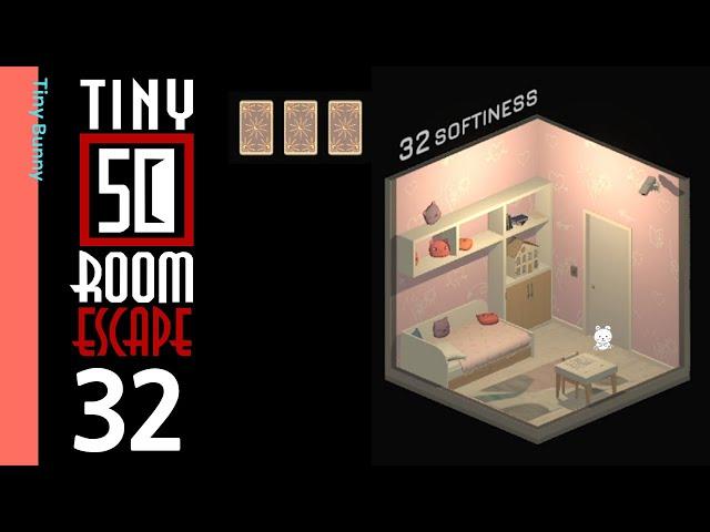 50 Tiny Room Escape Level 32 Walkthrough (3 Cards)