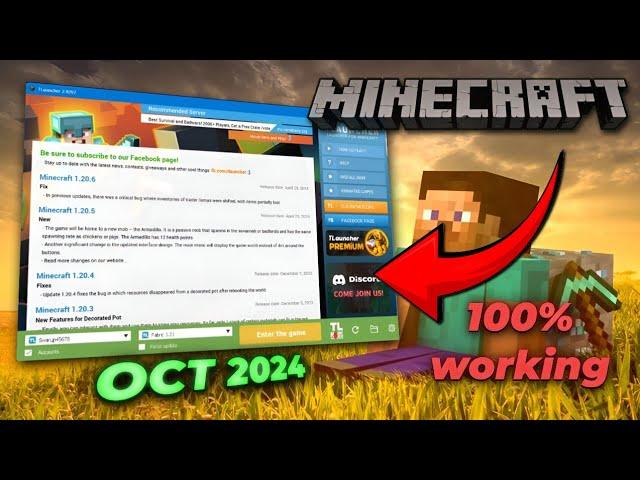 The Ultimate Minecraft TLauncher Installation Guide in October 2024 !!