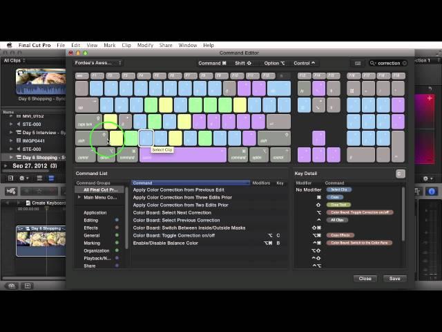 Final Cut Pro X Tutorial - Create Keyboard Shortcuts in FCPX