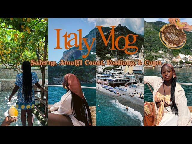 Italy Vlog! | Staying in Salerno, Boat Ride to the Amalfi Coast + Positano, & Day Trip to Capri!