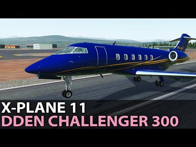 The New Default FMC, DDen Challenger 300 in X-Plane 11, PilotEdge ️ 2017-04-21