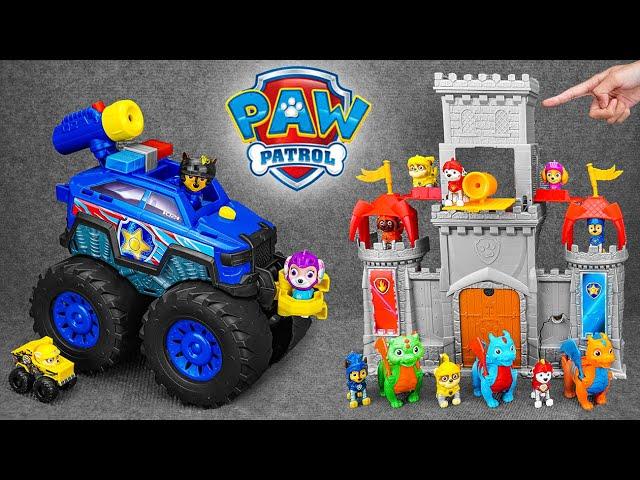 Paw Patrol toys unboxing ASMR | PAW Patrol Rescue Knights Castle HQ | Chase Rubble Marshall